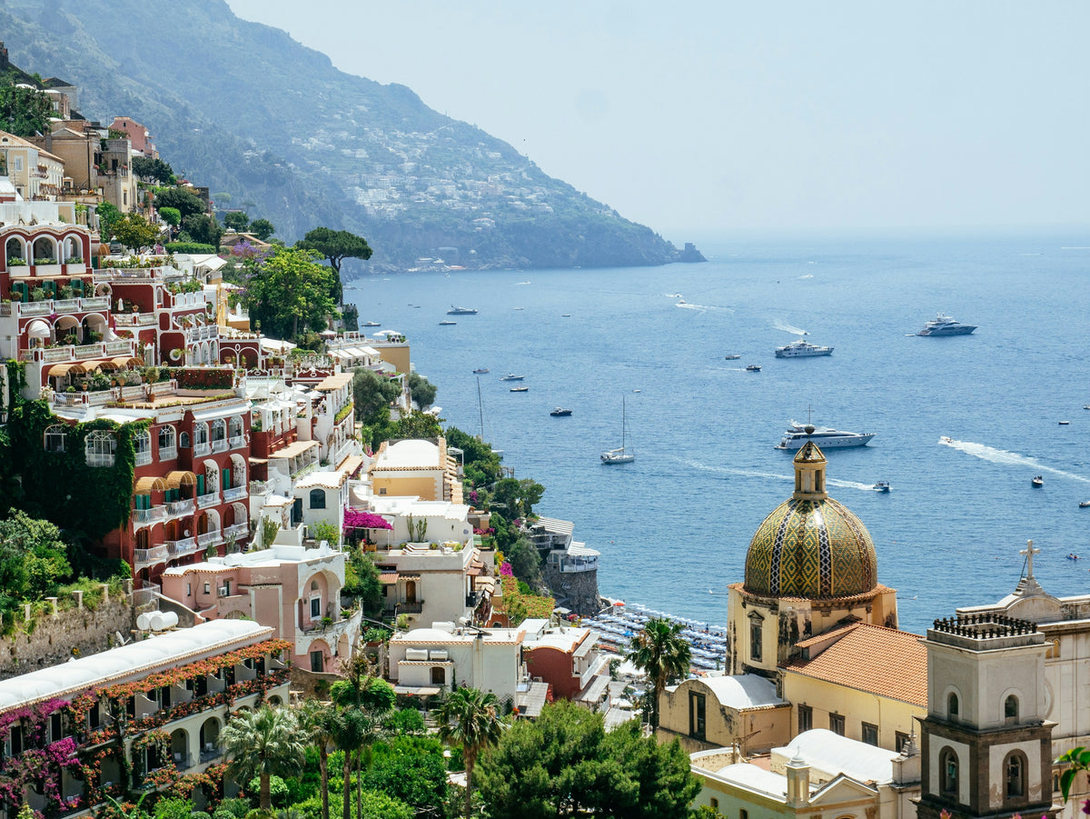 Litoral italiano, Positano ao entardecer, elegante e sofisticado